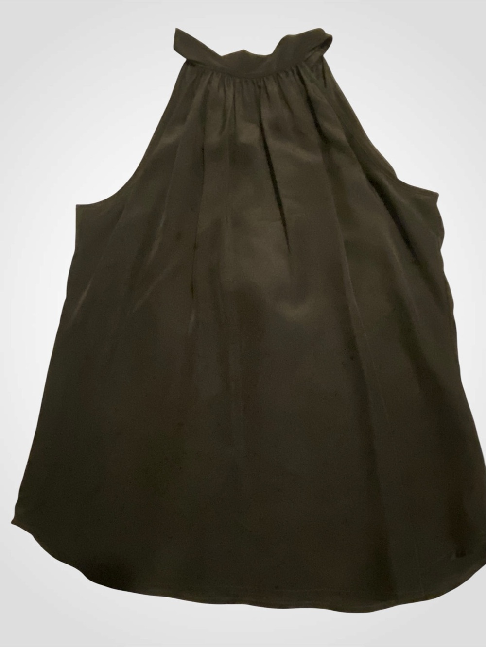 Fifteen Twenty 100% Silk Black Halter Top Tie Neck Sleeveless Blouse NWOT Size S - Picture 9 of 11